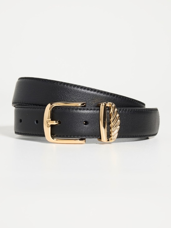 AUREUM Accessories - Aureum Belt No. 3 in Black with Gold Hardware